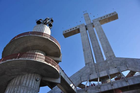 A gigantesca Cruz do Milênio, em La Serena, no Chile